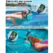 WSTOO Snorkel Mask - Foldable 180 Panoramic View Full Face Snorkeling Mask with Dry Top Breathing System - Anti-Fog, Anti-Leak, Camera Mount - Adults & Kids - Black/Green (S/M) - Buy Online on GoSupps.com