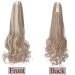 45cm Sandy Blonde Ponytail Extension with Clamp - Heat Resistant Real-Like Hair Braid - Buy Online on GoSupps.com