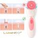 Lumineo Blemish Skin Facial Cleansing Brush - Electric USB with 3 Silicone Heads & Cleansing Gel - Pink for Acne-Prone Oily Skin - Buy Online on GoSupps.com
