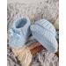 Royal Icon Newborn Baby Booties with Bow - Soft Knitted Unisex Bootees (0-3 Months) - Indoor/Outdoor Use - Blue RI354 - Buy Online on GoSupps.com