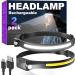 Rechargeable LED Headlamp 2 Pack - 230 Wide Beam, 5 Modes, Type-C Charging - for Camping, Hiking, Running - Adult Hardhat Headlamp - Buy Online on GoSupps.com