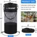 Portable Mesh Boat Trash Bag | Reusable Pontoon Boat & Kayak Accessories - Black - Buy Online on GoSupps.com