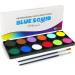 Children's make-up Set Face Paint from Blue Squid Pro 12x10g Classic professional make-up paint and bodypaint professional mink palette carnival Halloween adults & children safe make-up color 10 g (12 Pack)