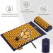 Fit Acupressure Set - Pad Pillow Bag & Massage Ball for Back & Neck Pain Relief | Muscle Relaxation (Blue-Orange) - Buy Internationally - Buy Online on GoSupps.com