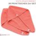 ELEXACARE Microfiber Hair Turban Towels (2-Pack Coral Red) | Quick-Dry Hair Care for Long Hair - Buy Online on GoSupps.com