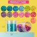 YGDZ Chunky Glitter: 13 Colors Holographic Rainbow Sequins for Nail, Body, Face, Hair, Eyes - Festival Makeup Glitter - Buy Online on GoSupps.com