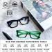 Hubeye 2 Pack Oprah Style Reading Glasses for Women & Men - Blue Light Blocking Square Readers with Spring Hinge + Pouch | 1.50 Diopters Black/Green - Buy Online on GoSupps.com