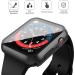 Misxi Waterproof Hard Case with Tempered Glass for Apple Watch Series 6/SE/5/4 40mm - Durable Protective Cover with Screen Protector (2-Pack) Matte Black - Buy Online on GoSupps.com