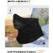 Brubeck Half Storm Hood | Climate-Regulating Face Mask for Men & Women | Breathable Functional Clothing in Black S-M - Buy Online on GoSupps.com