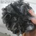 Arswin Shower Sponge Loofah Back Scrubber with Wooden Handle - PE Soft Mesh Body Scrubber for Women & Kids - Black - Buy Online on GoSupps.com