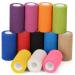 12 Roll self -adhering bandage self -adhesive bandage 10cm cohesive bandage wrap first aid sports injuries adhesive bandage association elastic binding fixing association pet vet wrap for horse dogs mix