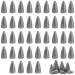 Bullet Fishing Weights Sinkers,40pcs Worm Weights Slip Sinker Assorted Set for Bass Fishing Texas Rigs Saltwater Freshwater Fishing Tackle 1/2 1/4 1/8 1/16 3/8 3/16oz 1/8oz-40pcs