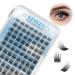 KevKev Individual Eyelashes 96Pcs Cluster Lashes Wispy Natural Style Lash Clusters Individual Lashes Natural Look Cluster Eyelashes DIY Eyelash Extension Super Thin Band & Soft (Fjord D-8-16mix) D-MIX(8-16mm) Fjord