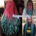 Fanfyfyu Ombre Braiding Hair - 3 Pack Kanekalon Jumbo Braid Extensions | 24 Inch Synthetic Hair for Box Braids (Peach-Marineblau) - Buy Online on GoSupps.com