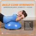URBNFit Half Balance Ball - Core Stability & Full Body Workout Trainer - Blue | Resistance Bands & Exercise Guide Included - Buy Online on GoSupps.com