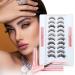 Magnetic Eyelashes with Tweezers and Waterproof Eyeliner, 10 Pairs Reusable 3D 5D Magnetic Eyelashes, Natural Look Magnetic Lashes Kit with 10 Styles Dramatic Long Eyelashes Faux Mink Lashes, No Glue 10 Pair (Pack of 1)