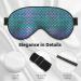 Buy Mermaid Teal Fish Print Unisex Sleep Mask | Double-Sided Eye Mask for Sound Sleep & Skin Care | International Shipping - Buy Online on GoSupps.com