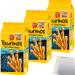 De Beukelaer Tourinos sea salt and pepper fine pastry sticks 3-pack (3x125g pack) + usy block