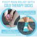 BB CARE Cold Therapy Socks - Reusable Cooling Ice Socks for Hot Feet and Foot Pain Relief - Blue Medium 9.8 Inch - Buy Online on GoSupps.com