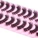 Natural Look 18MM Cat Eye Faux Mink Lashes by Goddvenus - Light, Fluffy, Wispy, Curly, 3D Volume D Curl Fake Lashes for Extension-like Pestanas Postizas Naturales - G-Fluffy Pack - Buy Online on GoSupps.com
