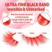 GVEFETIEE B - Red Colored Half Lashes 6 Pairs | Natural Look Fluffy Wispy False Eyelashes - Buy Online on GoSupps.com