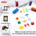Shuttle Art 18 Colors Fabric Paint Set - 60ml Bottles with Brushes, Palette, Stencils - Non-Toxic Permanent Textile Paint for T-shirts, Shoes, Jeans, Bags - DIY Projects & Crafts - Buy Online on GoSupps.com