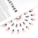 Sethexy Valentine Mandel False Nails - 24Pcs Pink Acrylic Art Press On Nails with Black Heart Design for Women & Girls - Perfect Love Heart Nails for a Romantic Look - Buy Online on GoSupps.com