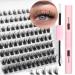 Lash Extenions Kit 96 Pcs Eyelash Extension Kit DIY Lash Clusters with Bond and Seal Individual Lashes Kit by Ruairie 97 Piece Set Black F