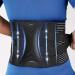 KKM Back Brace for Lower Back Pain Relief - Herniated Disc Sciatica Scoliosis Breathable Back Support Belt Lower Back Brace with Removable Lumbar Pad for Men & Women L Black Large