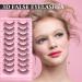 10 Pairs Fluffy False Eyelashes - Natural Wispy 3D Cluster Eyelash Extensions for Makeup | Reusable DIY Lashes - Buy Online on GoSupps.com