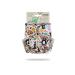 Petit Lulu Bamboo Fitted Newborn Diaper | Snaps | Fluffy Organic | Reusable & Washable | Made in Europe (Forest Friends)
