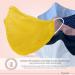 Dance Pattern Washable Cotton Mask for Kids & Adults - 2-Layer Nose Bracket Filter Bag - Oeko-Tex Standard 100 - Sun Yellow (1 Pack) - Buy Online on GoSupps.com