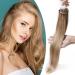 SEGO Microring Extension Hair Hair extensions Micro Loop 1G/Strands Bondings Remy Human Hair 50 g/50 strands 40 cm (50 pack) Honeyblond#27