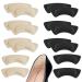 Heel Inserts for Shoes 8 Pair Heel Protectors Heel Pads Heel Grips for Loose Shoes Liner Filler Insoles Heel Cushion Metatarsal Pads for Women Prevent Heel Pain Blisters (Moon)