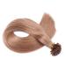 High-Quality Keratin Bonding Hair Extensions #12 Light Brown 70cm - 50 Strands 1g 100% Remy Real Hair U-Tip by Novon Hair Extensions - Buy Online on GoSupps.com