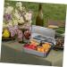GRIRIW Food Tray Box Lid Holder Kitchen Bar Compartment Prep Compartments Organizer with Garnish Serving Meal Metal Trays - Buy Online on GoSupps.com