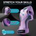 SkateWiz Kids Skateboard Protective Gear Set - Smash Roller Skating Pads 6pc - Elbow & Knee Pads with Wrist Guards L/XL Blue Purple - Buy Online on GoSupps.com