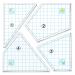 Quilting Template Set Acrylic Cutting Templates for Quilting Sewing Machine Ruler DIY Hand Patchwork Quilt Templates Ruler for Cut Mats 9 x 9 Inch (Novelty Style)