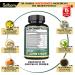 St. John's Wort Extract Capsules - 5-Month Supply - 5050mg Herbal Supplement with Ashwagandha & Ginkgo Biloba - Sleep & Mood Support - 150 Count - Buy Online on GoSupps.com