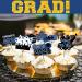 48pcs Graduation Cupcake Toppers Blue Grad Cap Diploma Cupcake Toppers Supplies for Graduation Class of 2024 Party Decorations 8 designs - Buy Online on GoSupps.com