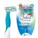 BIC Soleil Comfort 4-Blade Disposable Razors for Women Sensitive Skin Razor for a Smooth and Close Shave, 3 Piece Razor Set