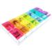 JFA Weekly Pill Box Organizer for Medicines & Vitamins | 7-Day Reminder, 2 Compartments per Day, Multicolor | 1 Count - Buy Online on GoSupps.com
