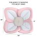 Blooming Bath Lotus - Plush Minky Baby Sink Cushion | Original Washer-Safe Flower Seat for Newborns in Pink/White/Gray - Buy Online on GoSupps.com