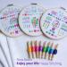 ETSPIL Embroidery Kit for Beginners - Learn 33 Stitches, Includes Hoop, Color Threads & Easy Instructions - Buy Online on GoSupps.com