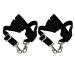 Majestic Ally Pack of 2 Adjustable Length Horse Blanket Sheet Replacement Elastic Leg Strap with Double Swivel Snaps - Black