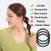 The Chic Way 40 Pcs Strong Hair Bobbles Elastic Hair Bands Black Hair Ties 4mm - Buy Online on GoSupps.com