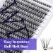 300PCS 40D 0.07mm D Curl Individual Cluster Lashes Extension | Mixed Lash Clusters 8-16mm | DIY Home Eyelashes Extensions - RR-8-16mm Wide Stem - Buy Online on GoSupps.com