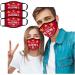 3PCS Valentine's Day Face Bandanas Couple Matching Face_Masks - Beast & Beauty- Reusable Cloth Face_Mask - Buy Online on GoSupps.com