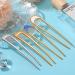 8 Metal U Shaped Hair Pins in Gold and Silver for Women and Girls - Hair Fork, French Hair Pin, Chignon Pins, Hair Chopsticks - Hair Accessories - Buy Online on GoSupps.com