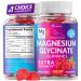 Magnesium Glycinate Gummies 400mg, Muscle Support and Relaxation, Magnesium Supplement for Women, Men and Kids, High Absorption, Sugar Free, Vegan, 60 Days Supply, Raspberry Flavor